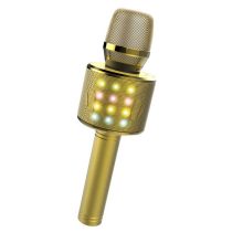 bluetooth-detski-karaoke-mikrofon-s-led-svetlini-v-zlatist-tsvyat-idance-140612294