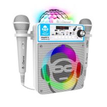 detska-byala-karaoke-tonkolona-9-v-1-s-dva-mikrofona-i-aksesoari-idance-509379639